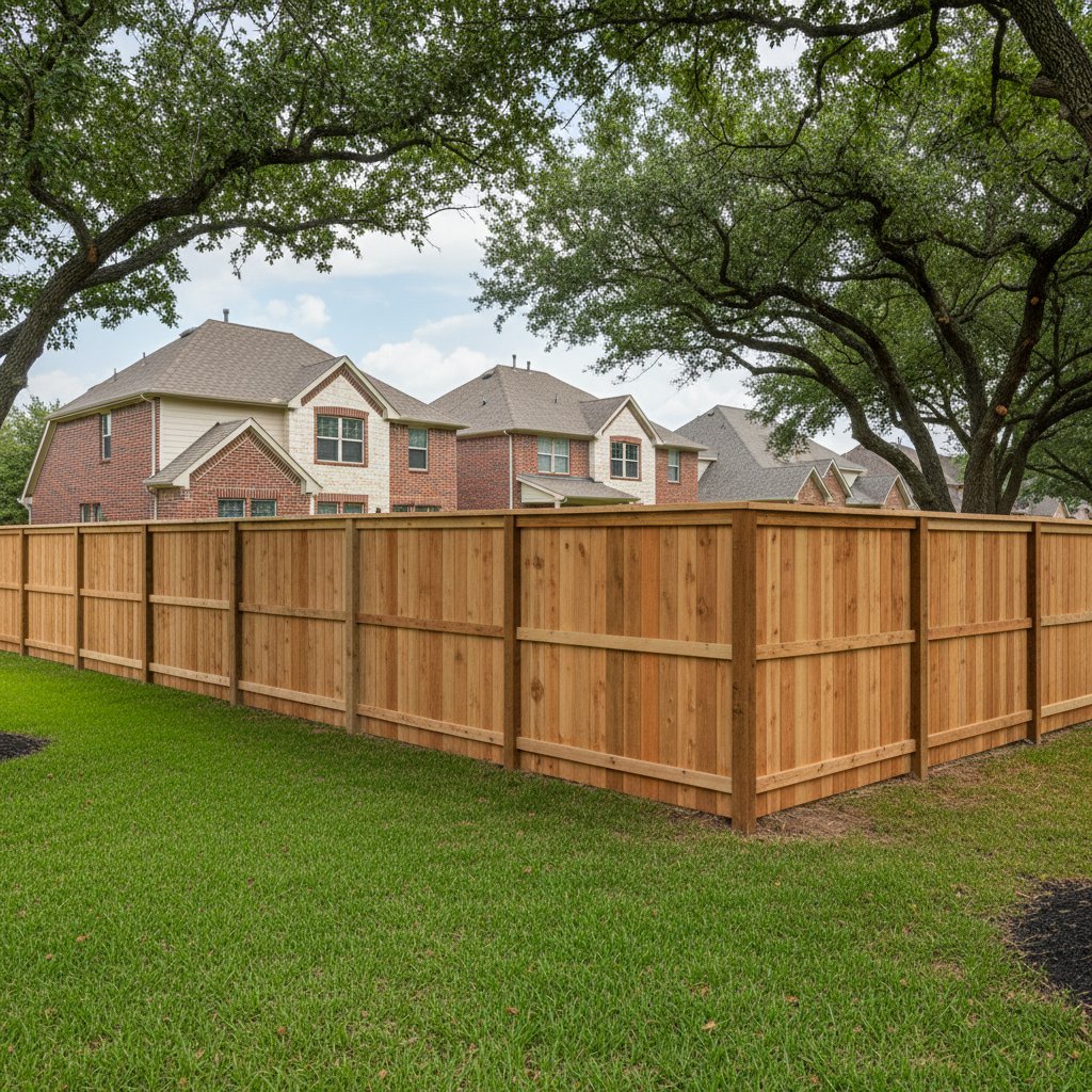 Wood Fence Installation in Fulshear, TX