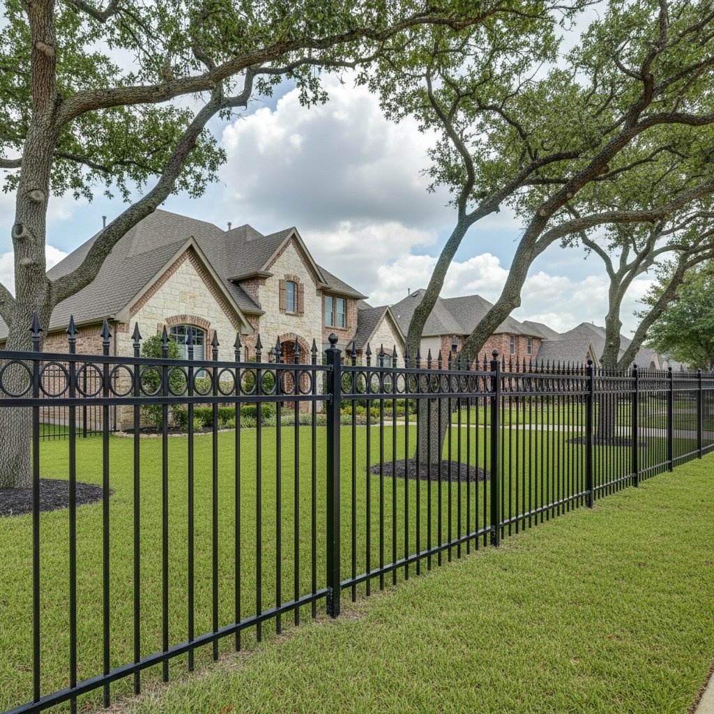Wrought Iron Fence Installation in Fulshear, TX